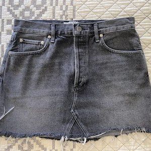 Agolde high waisted quinn denim skirt